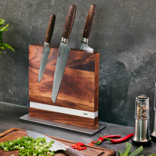 Gefu ENNO Magnetic Knife Block Walnut Gefu ENNO Magnetic Knife Block Walnut