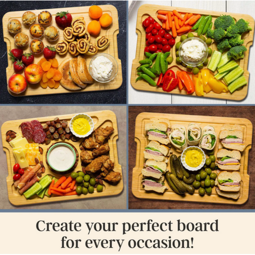 Totally Bamboo Flip, Serve & Store Charcuterie Board with Locking Lid Totally Bamboo Flip, Serve & Store Charcuterie Board with Locking Lid