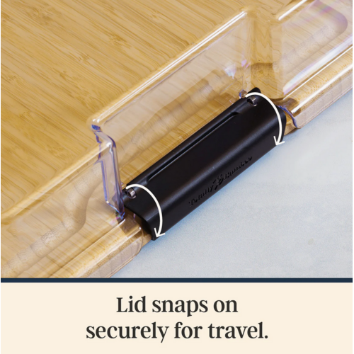 Totally Bamboo Flip, Serve & Store Charcuterie Board with Locking Lid Totally Bamboo Flip, Serve & Store Charcuterie Board with Locking Lid