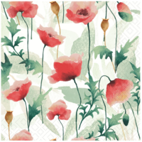 Napkin Lunch Paper Poppies Delight