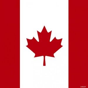 Napkin Cocktail PAVIOT Canada Flag