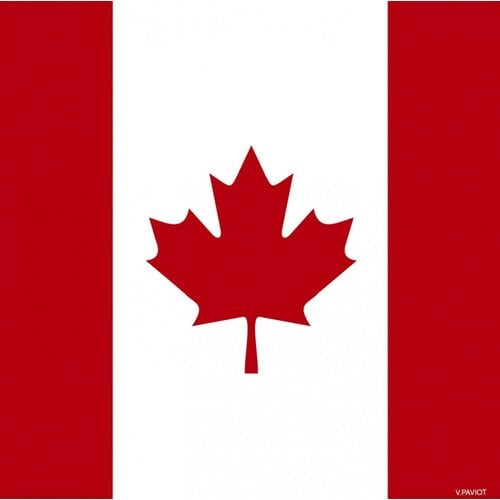 Napkin Cocktail PAVIOT Canada Flag