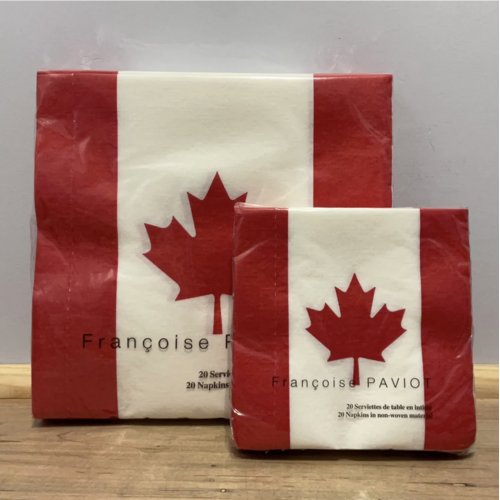 Napkin Cocktail PAVIOT Canada Flag