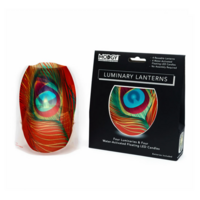 Luminary Lantern Poe & Water Activated LED Candles 4 Each