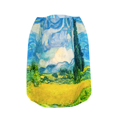 MODGY Luminary Lantern Van Gogh Cypresses Wheat Field & Water Activated LED Candles 4 Each