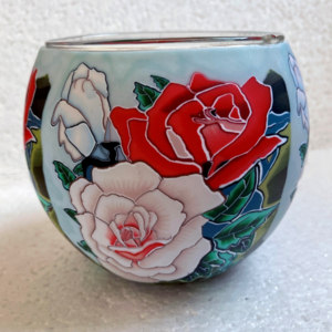 Benaya Handcrafted Art Decor Light Glass Roses