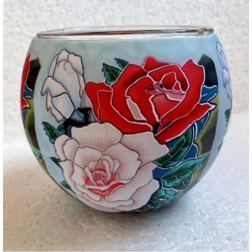 Benaya Handcrafted Art Decor Light Glass Roses