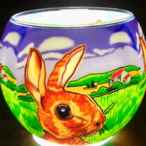 Benaya Handcrafted Art Decor Light Glass Farmer Field