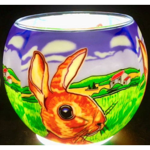 Benaya Handcrafted Art Decor Light Glass Farmer Field