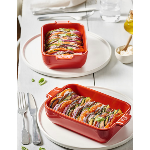 Peugeot Appolia Individual Rectangular Baking Dish Red Peugeot Appolia Individual Rectangular Baking Dish Red