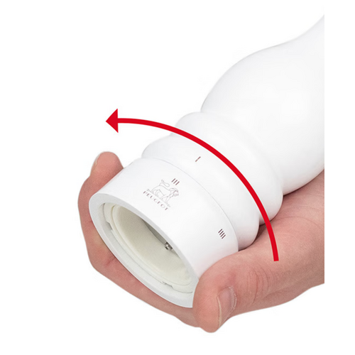 Peugeot PEOGEOT Paris U'Select White Lacquer Salt Mill 7” Peugeot PEOGEOT Paris U'Select White Lacquer Salt Mill 7”