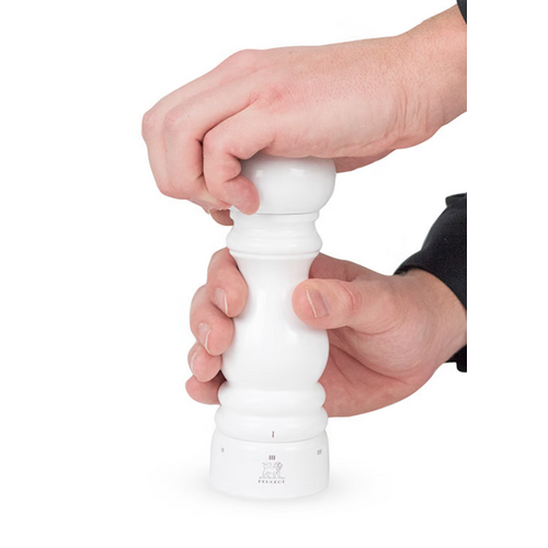Peugeot PEOGEOT Paris U'Select White Lacquer Salt Mill 7” Peugeot PEOGEOT Paris U'Select White Lacquer Salt Mill 7”