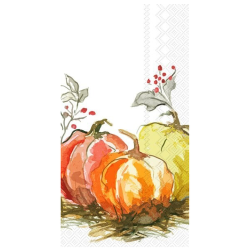IHR Guest Napkin Paper Painted Pumpkin IHR Guest Napkin Paper Painted Pumpkin