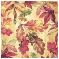 Napkin Cocktail Paper Bright Autumn