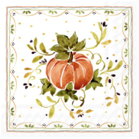 Napkin Cocktail Paper Pumpkins with Ornaments