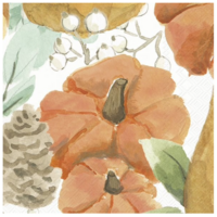 Napkin Cocktail Paper Harvest Floral