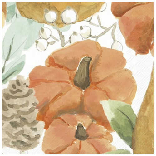 IHR Napkin Cocktail Paper Harvest Floral
