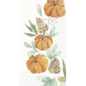 IHR Napkin Guest Paper Harvest Pumpkin Wreath Leaves IHR Napkin Guest Paper Harvest Pumpkin Wreath Leaves