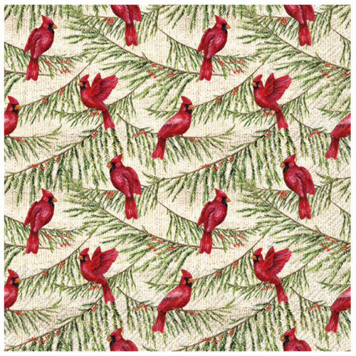 IHR Napkin Cocktail Paper Cardinal Pines IHR Napkin Cocktail Paper Cardinal Pines
