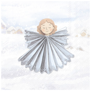 IHR Napkin Cocktail Paper Paper Angels Light Blue IHR Napkin Cocktail Paper Paper Angels Light Blue