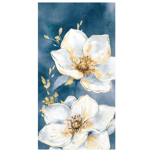 IHR Napkin Guest Paper Golden Gala Blue IHR Napkin Guest Paper Golden Gala Blue