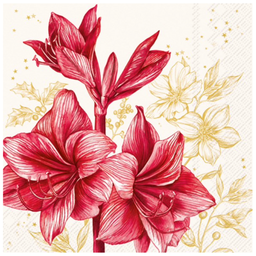 IHR Napkin Cocktail Paper Aurelie Cream IHR Napkin Cocktail Paper Aurelie Cream