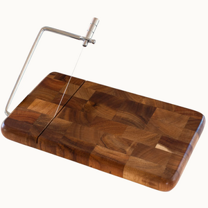 Totally Bamboo Serving Board with Cheese Slicer Acacia Totally Bamboo Serving Board with Cheese Slicer Acacia