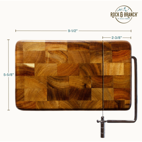 Totally Bamboo Serving Board with Cheese Slicer Acacia Totally Bamboo Serving Board with Cheese Slicer Acacia