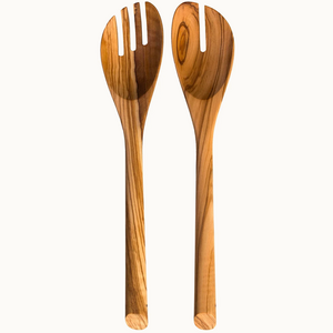 Totally Bamboo Olive Wood Salad Serving Set Totally Bamboo Olive Wood Salad Serving Set