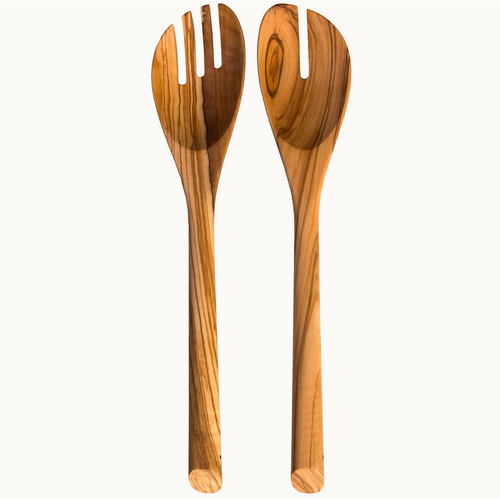 Totally Bamboo Olive Wood Salad Serving Set