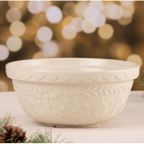 Mason Cash Mason Cash Deck the Halls Mixing Bowl 26cm White