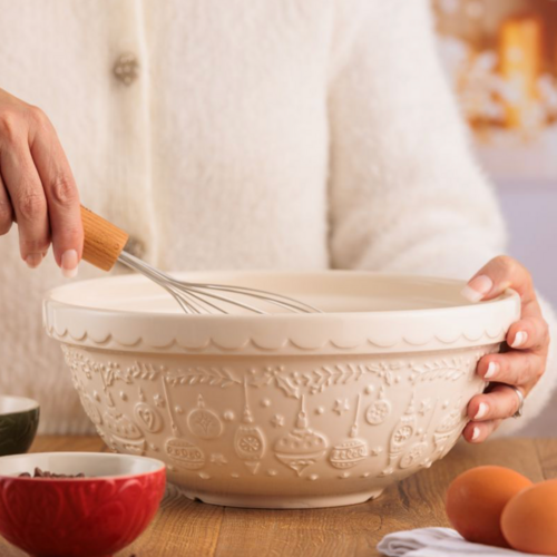 Mason Cash Mason Cash Deck the Halls Mixing Bowl 26cm White