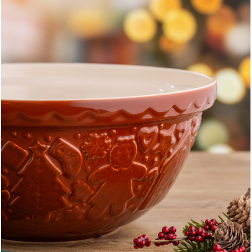 Mason Cash Mason Cash Gingerbread Mixing Bowl 29cm Brown Mason Cash Mason Cash Gingerbread Mixing Bowl 29cm Brown