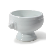 Lion Head Soup Bowl White