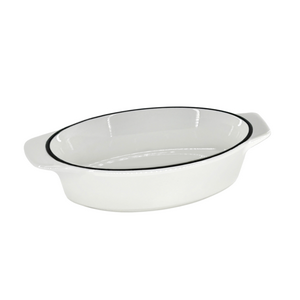 BIA Oval Baker White 9 x 4.5 Inch