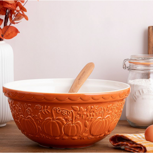 Mason Cash Mason Cash Pumpkin Mixing Bowl 29cm Orange Mason Cash Mason Cash Pumpkin Mixing Bowl 29cm Orange