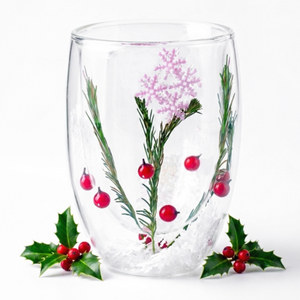 BIA Double Wall Glass Tumbler Holiday