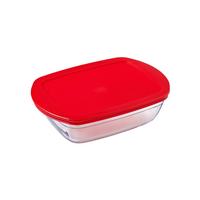 Glass Bake and Store Rectangle with Lid 2.5L