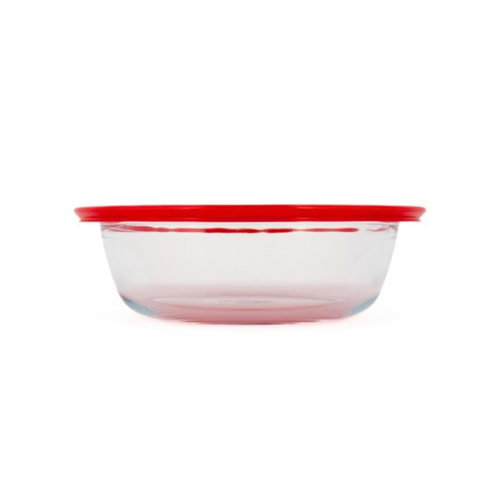 O’Cuisine France Glass Bake and Store Round with Lid 2.3L