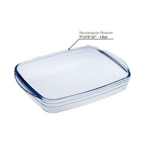 O’Cuisine France Glass Bake and Serve Roaster 12 x 8 Inch