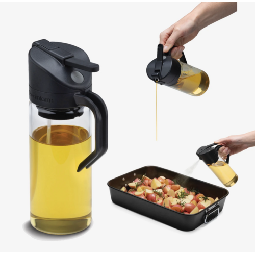 Dreamfarm Oileroo Oil Sprayer and Pourer Glass Black