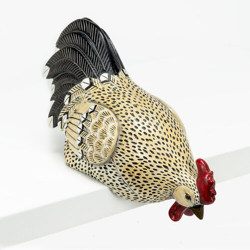 Abbott Black Tail Edge Peering Rooster 9 Inch