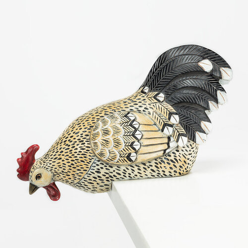 Abbott Black Tail Edge Peering Rooster 9 Inch