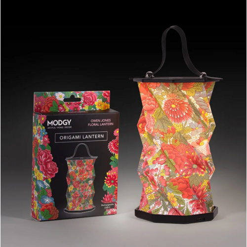 MODGY Origami Rechargeable Lantern Owen Jones Floral