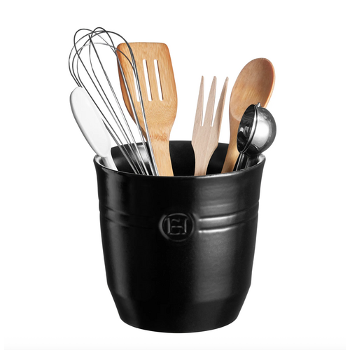 Emile Henry EH Utensil Pot Large Truffle Emile Henry EH Utensil Pot Large Truffle
