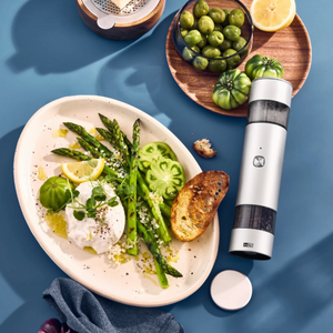 Adhoc AdHoc i.Mill Duo Electric Salt and Pepper Mill Light Grey Adhoc AdHoc i.Mill Duo Electric Salt and Pepper Mill Light Grey