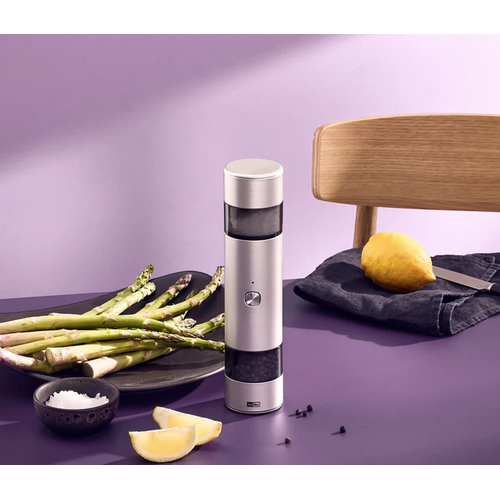 Adhoc AdHoc i.Mill Duo Electric Salt and Pepper Mill Light Grey Adhoc AdHoc i.Mill Duo Electric Salt and Pepper Mill Light Grey
