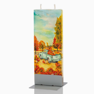 Flatyz Flat Candle Pumpkin Patch Blue Truck