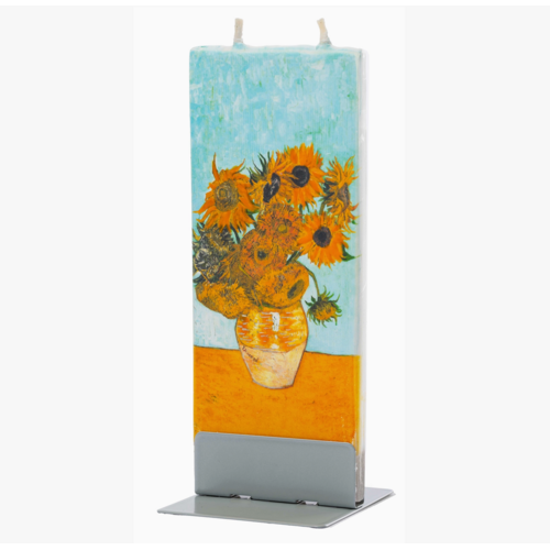 Flatyz Flat Candle Sunflowers on Blue Flatyz Flat Candle Sunflowers on Blue