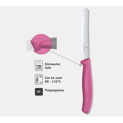 Victorinox Victorinox Tomato Steak Knife Hot Pink Victorinox Victorinox Tomato Steak Knife Hot Pink